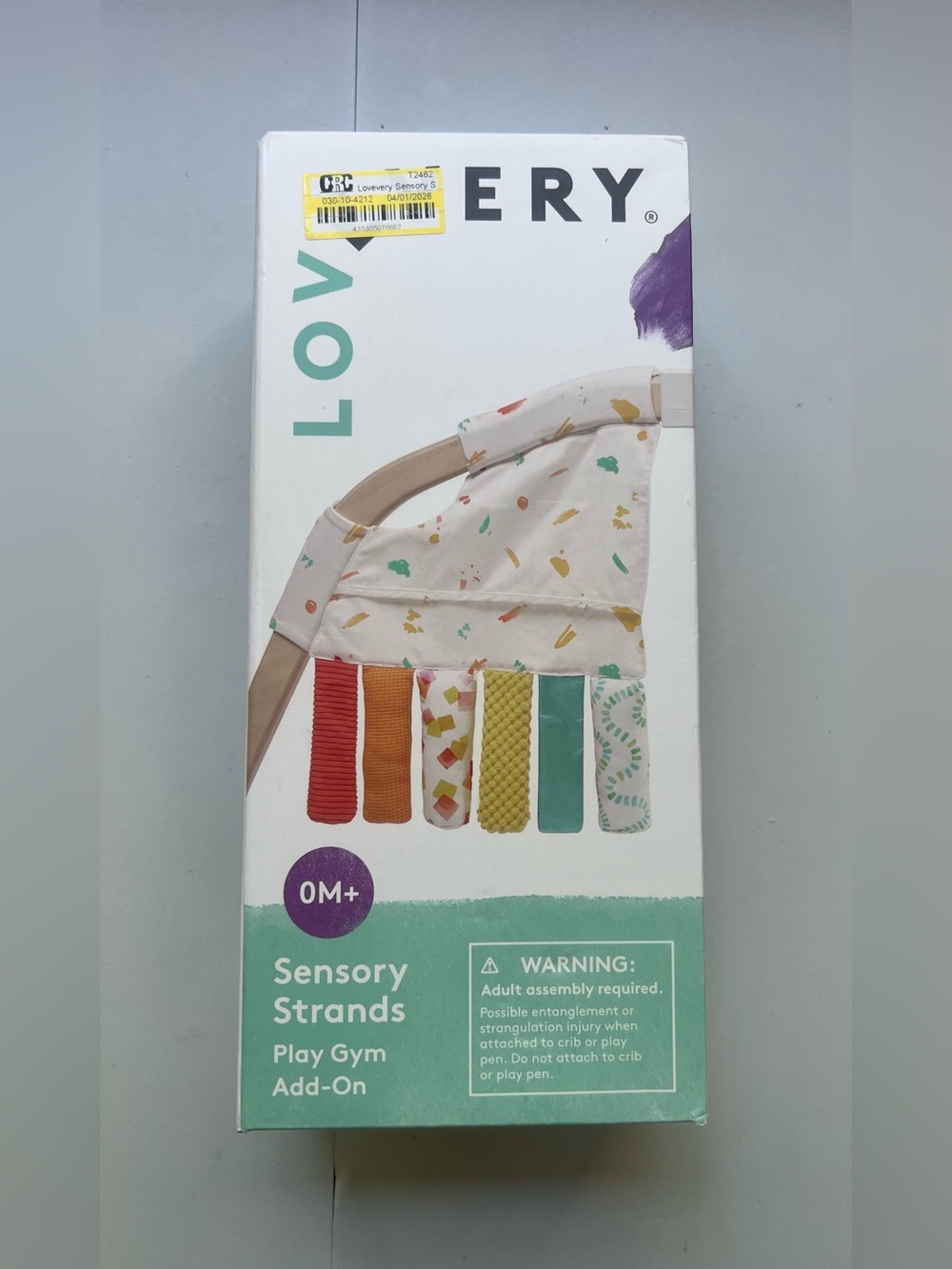 Lovevery Sensory Strands Baby Learning Toy:
Organic Cotton, Sensory Development.